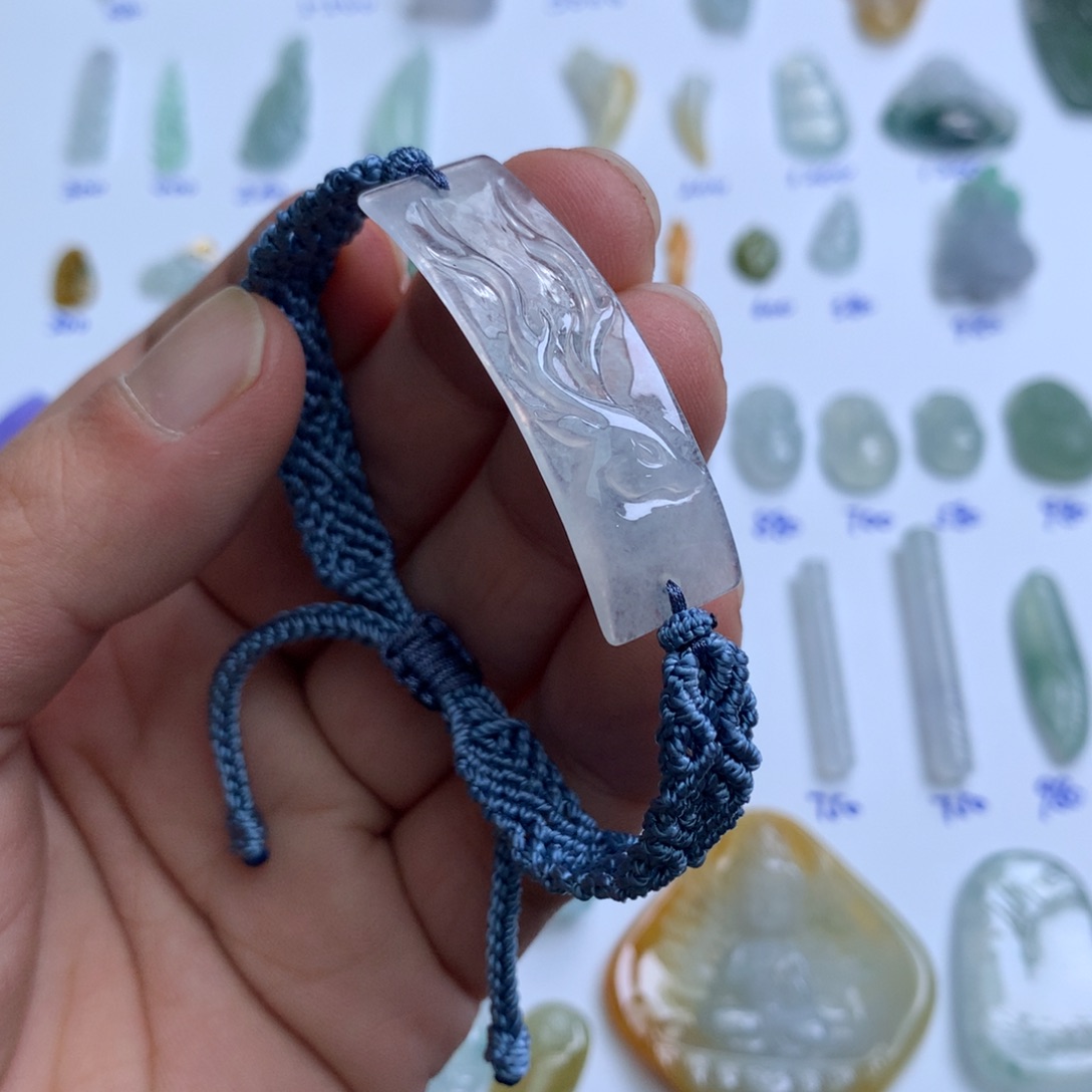 翡翠颈饰未镶嵌天然翡翠Ａ货