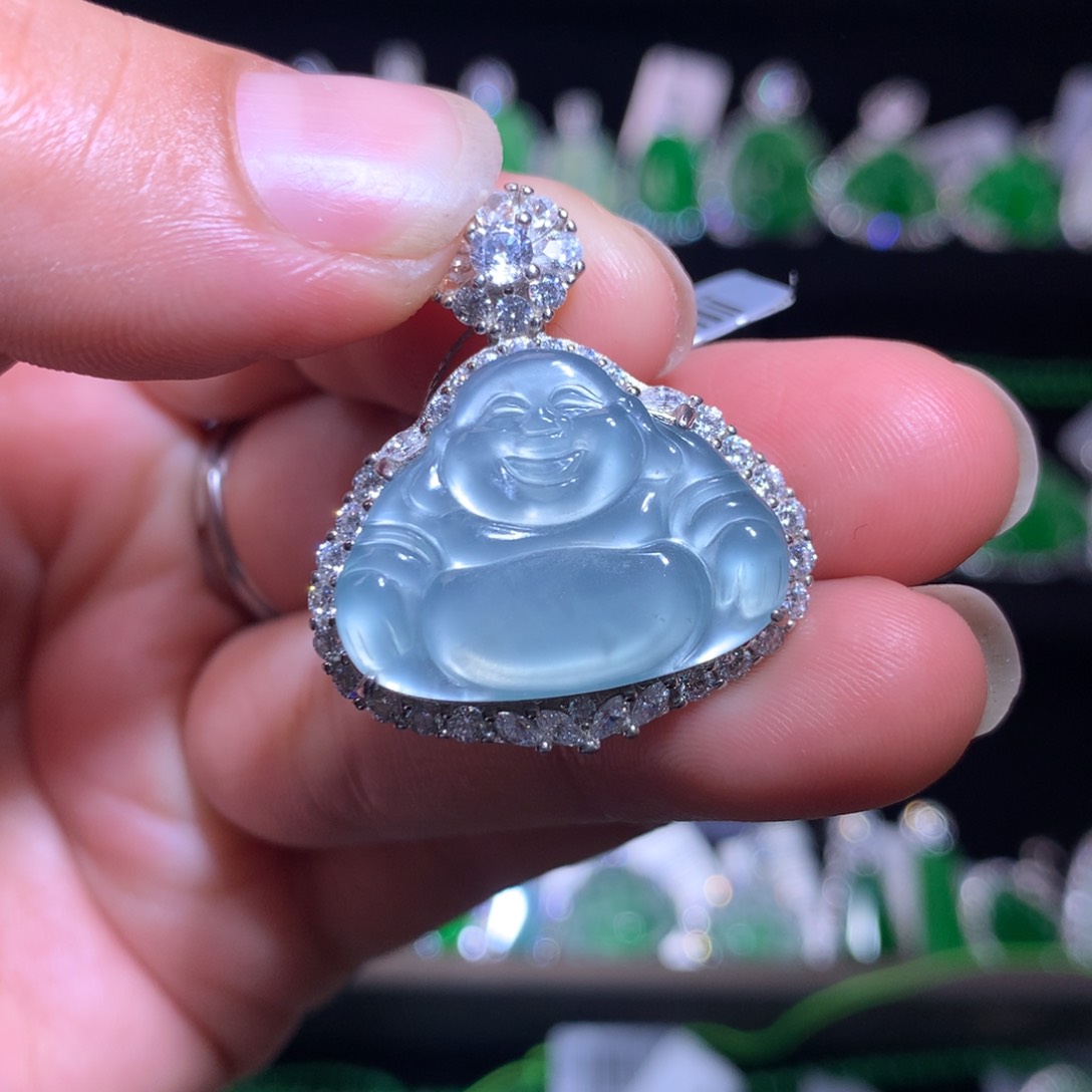 【闪购商品】颈饰银S925镶嵌翡翠天然翡翠