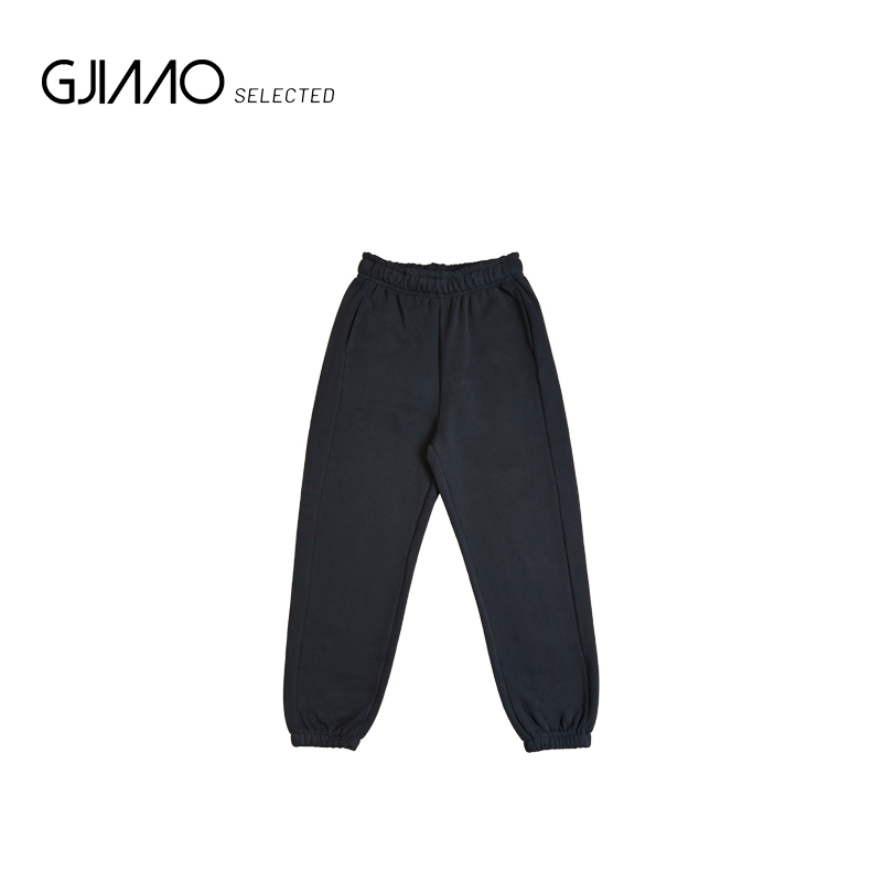 6536 加绒松紧腰素版运动裤