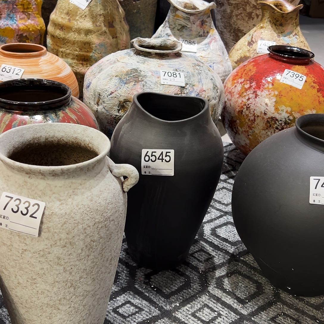 瓶6545高31口11×12陶瓷花瓶无孔