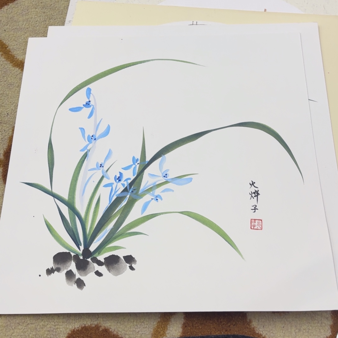 国画38-38卡纸作品艺