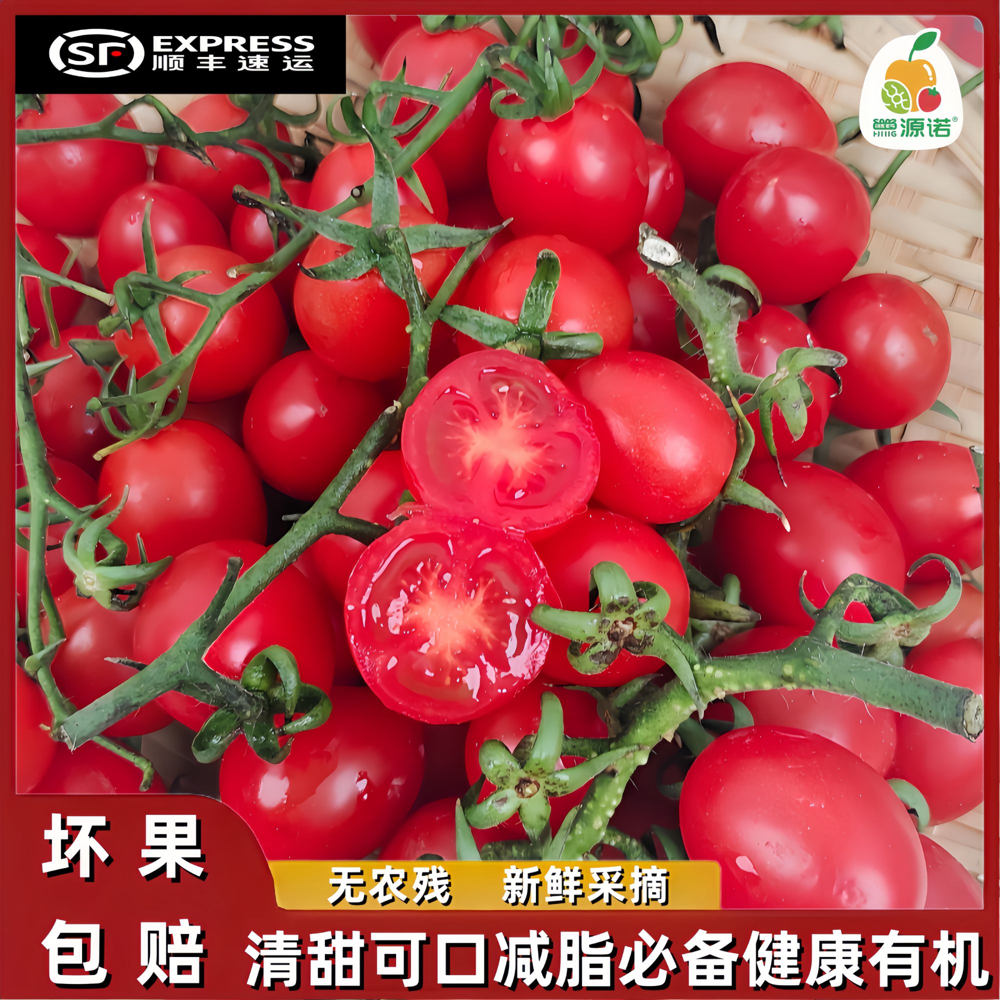 千禧樱桃圣女果酸甜多汁新鲜采摘源头产地顺丰直发千禧小番茄