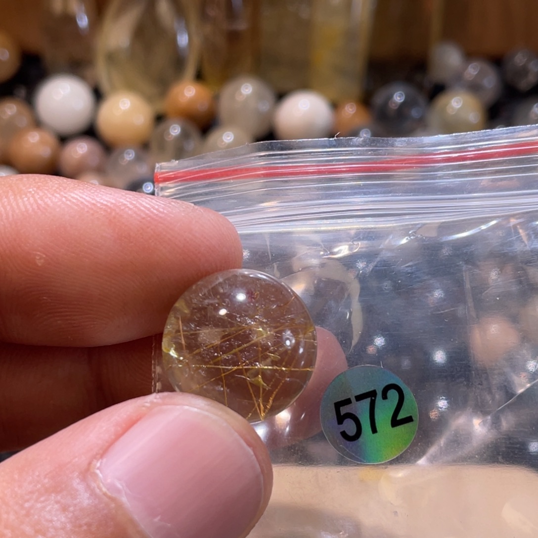 黑***配手链发晶未镶嵌发晶