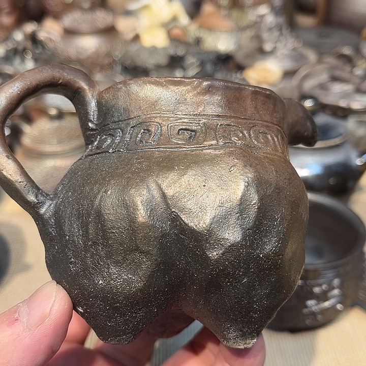 柴烧裸烧茶具放漏030