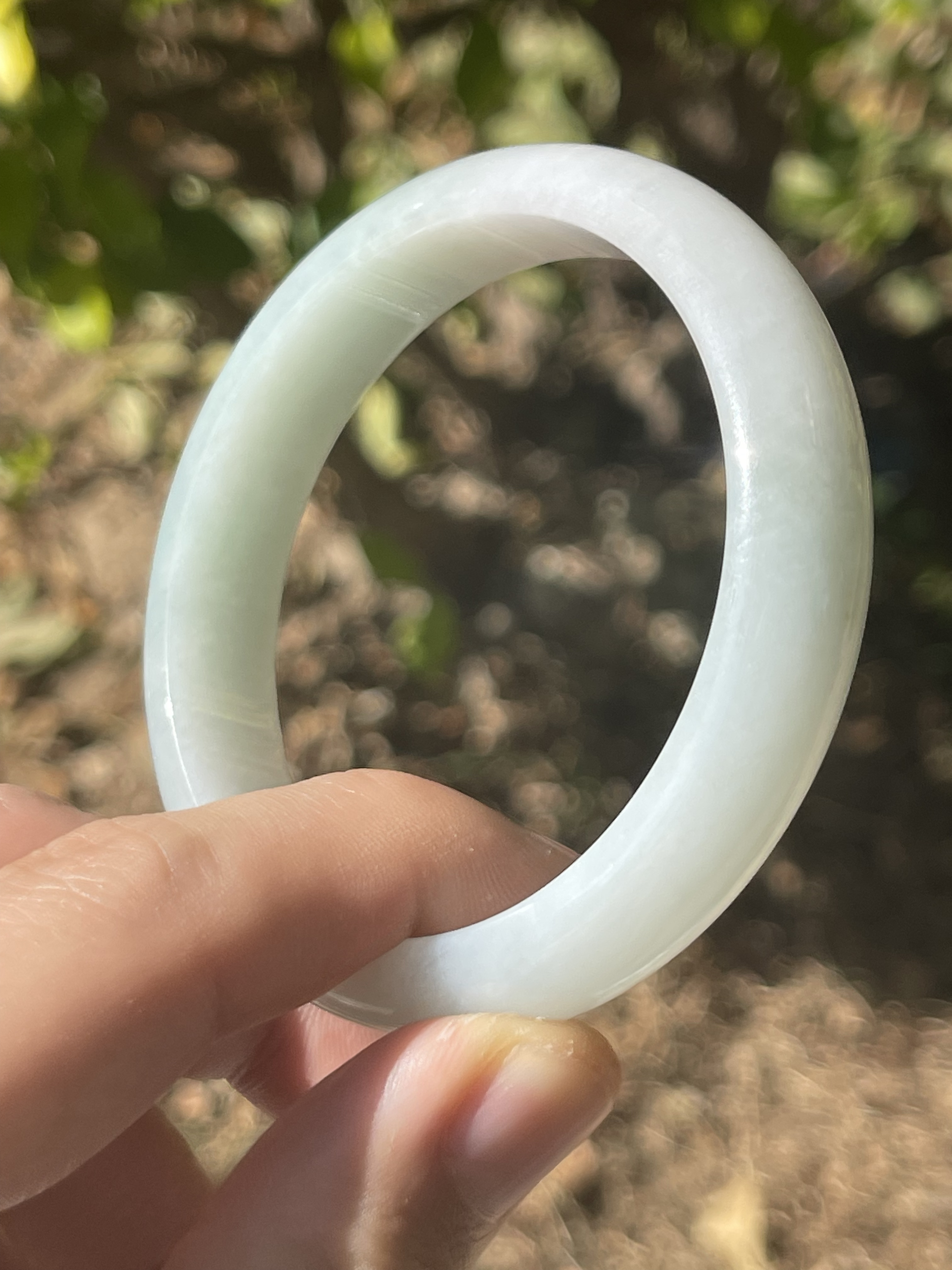 天然翡翠58.5圈口手镯（012）