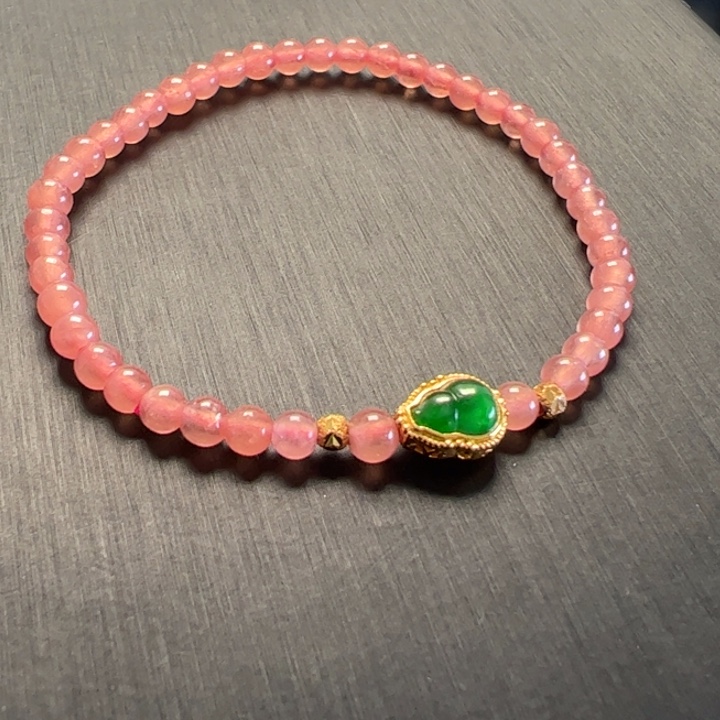 菱锰矿（红纹石）手串未镶嵌