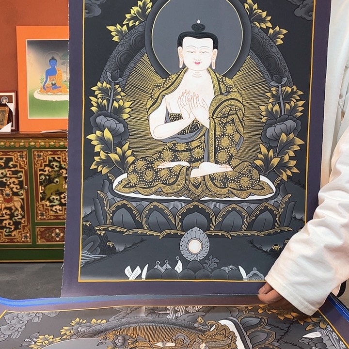 装裱画40×60释迦纯手绘