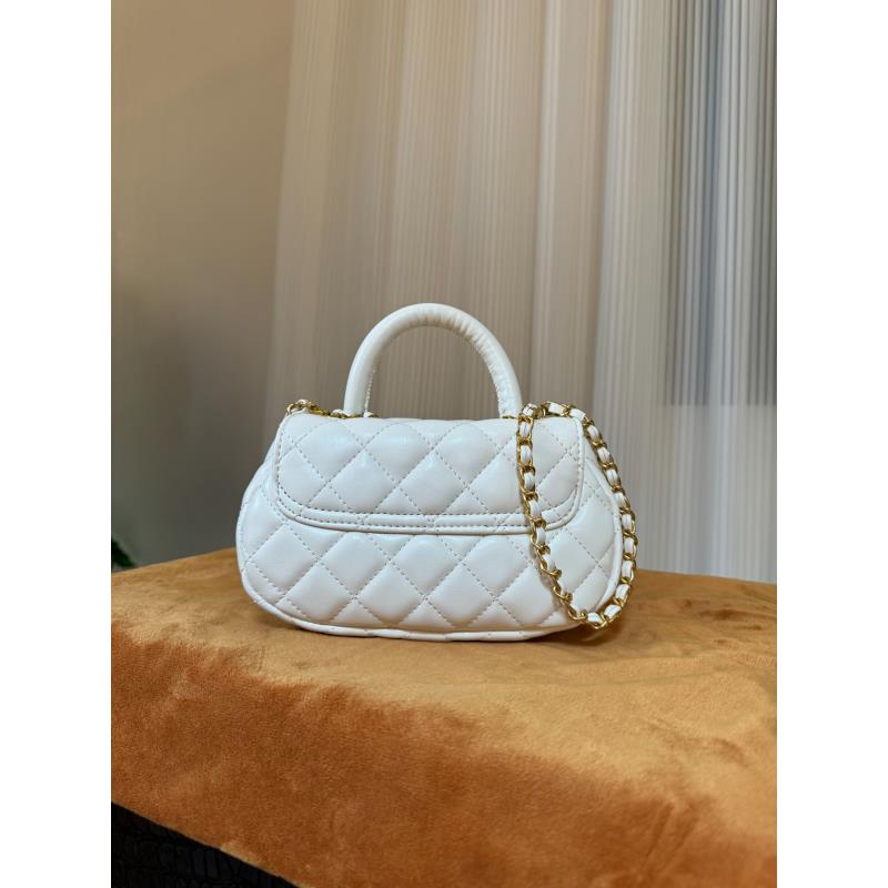 HIRMRIS手工真皮包550707-白  手柄云元宝香