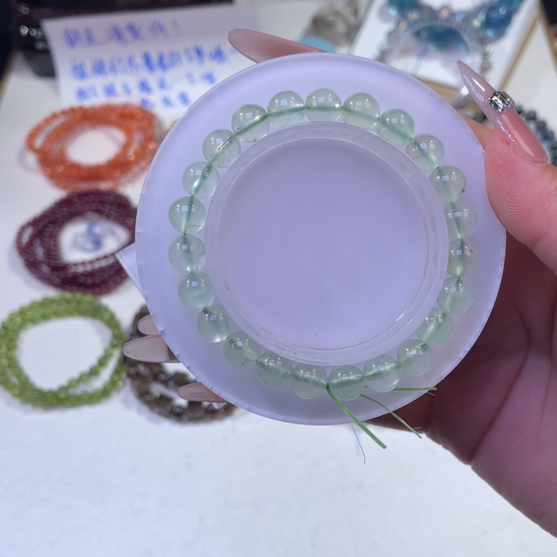 未镶嵌手链水晶竹影葡萄石8mm