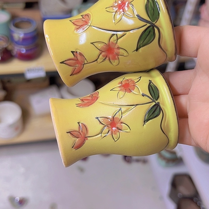 红陶陶瓷花盆当场满12包邮