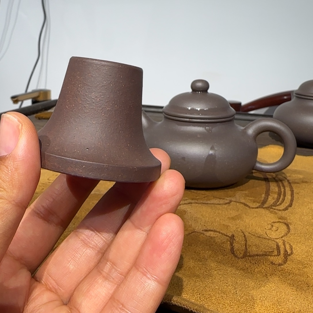 紫砂四号井紫泥盖置泥料体验