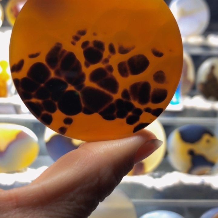 合金玛瑙/玉髓珠宝奇石100