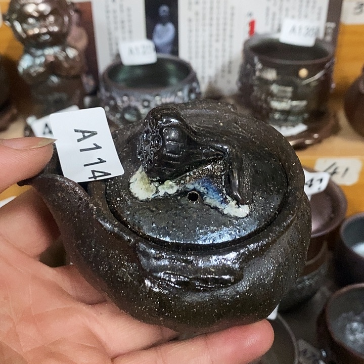 紫砂茶杯柴烧纯手工114