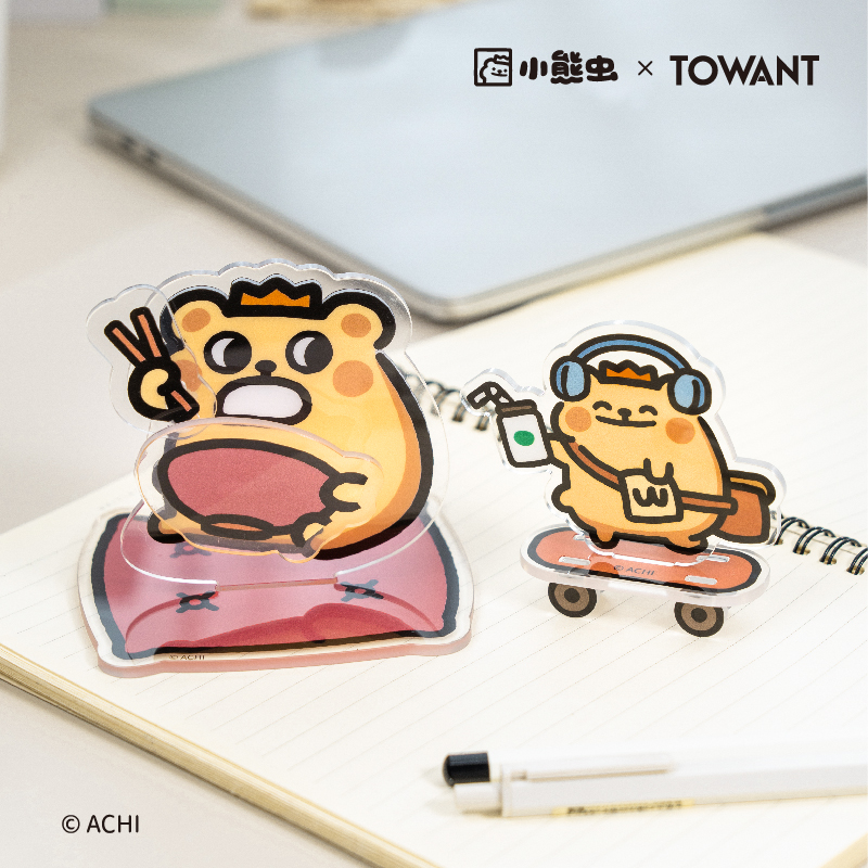 小熊虫原创亚克力摆件桌面立牌动漫周边创意搞怪工位解压好物解压