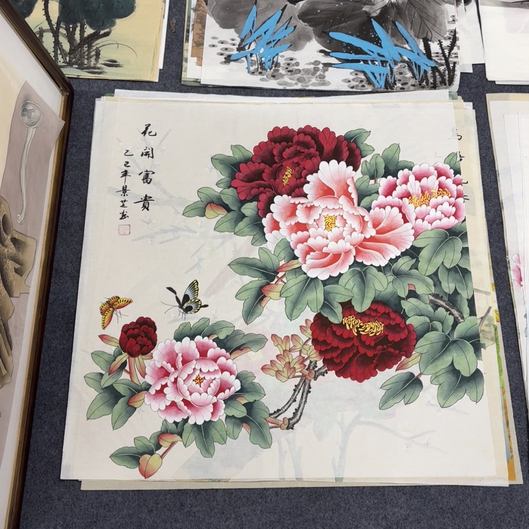 国画68×68工笔画画画画