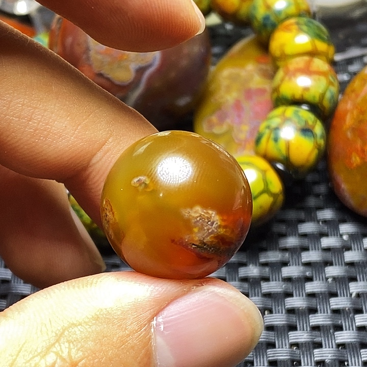 三***哥玛瑙/玉髓未镶嵌颈饰