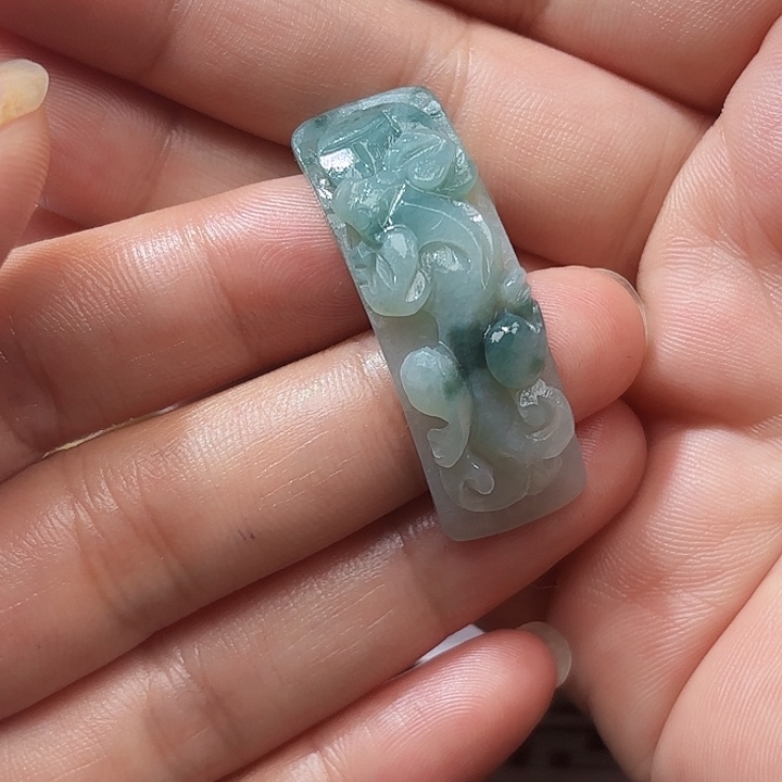 定制翡翠未镶嵌天然缅甸翡翠A货手牌不退不换
