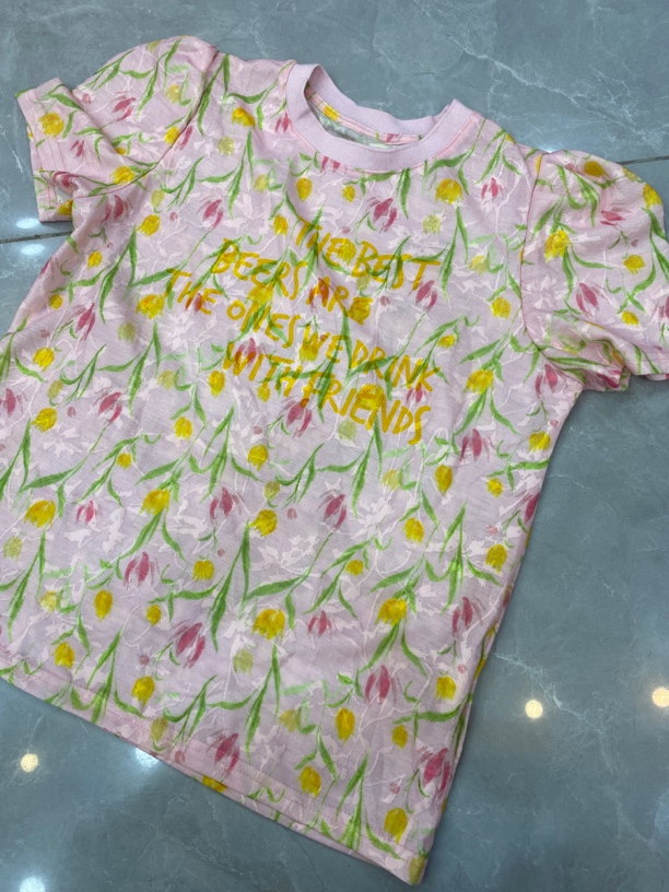 短袖夏款小香风通勤T恤速干印花耐磨圆领花色女士