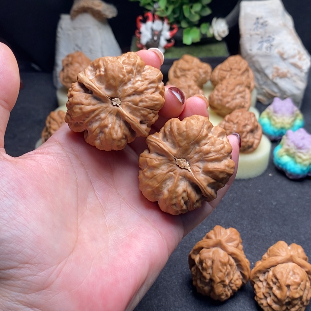 冬***瓜把件文玩核桃蛤蟆头41尺寸