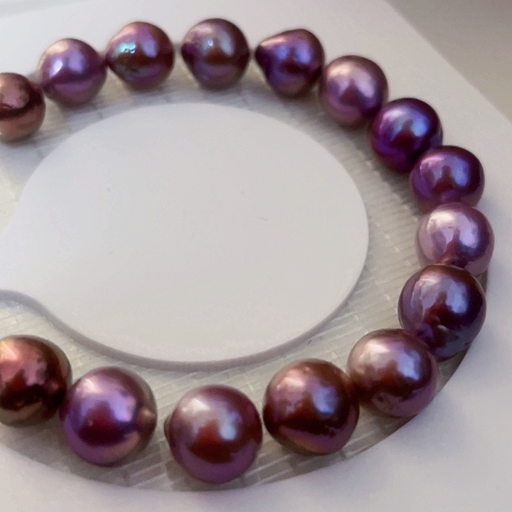 手链淡水珍珠银S925镶嵌