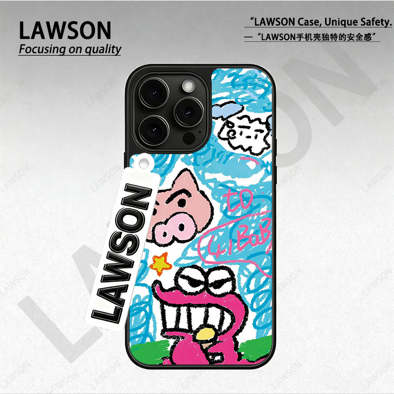 左卫门磨砂磁吸黑边苹果17promax/16/15华为小米防摔防汗手机壳