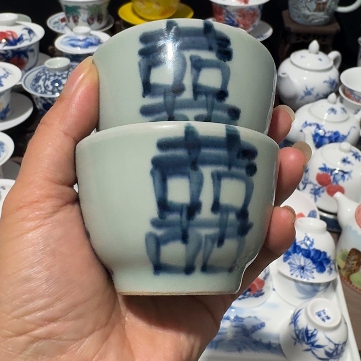 景德镇手工手绘杯