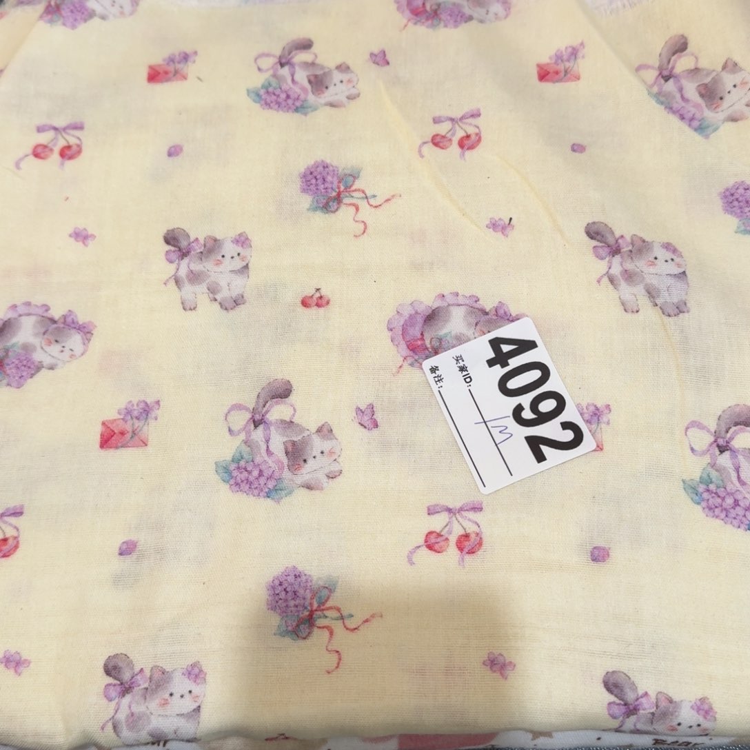 棉纯棉双层纱1米价X1.4米宽块福利