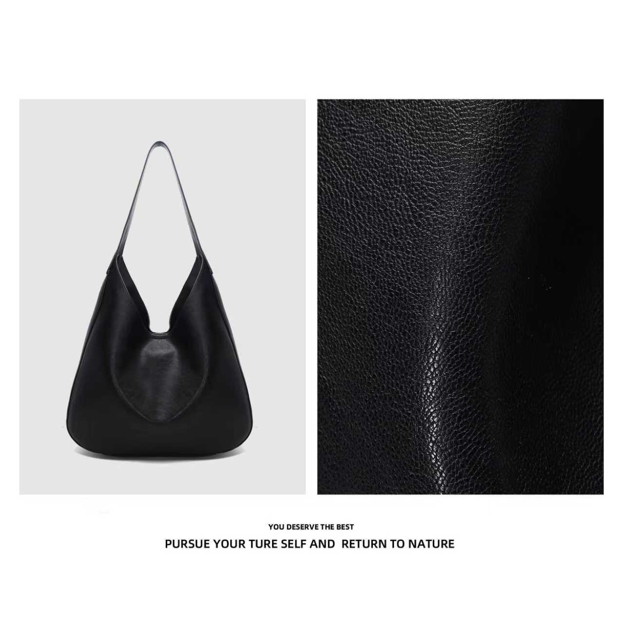 Discoverrevive2025早秋新款女士手提单肩包SC081-黑色