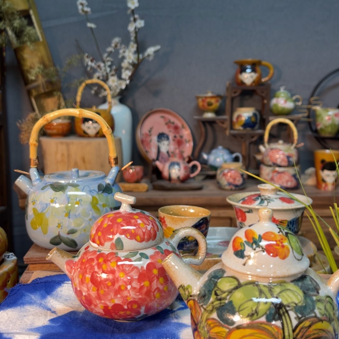 杯素浅陶瓷手工手绘