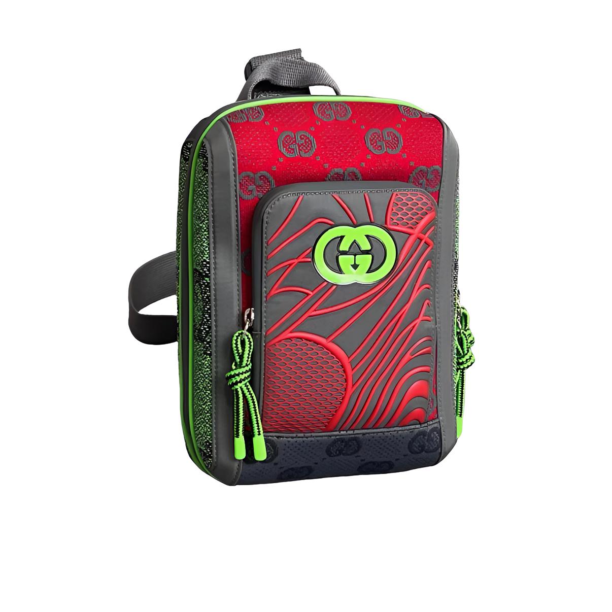 未使用 GUCCI/古驰 古驰红绿拼色单肩包/C75