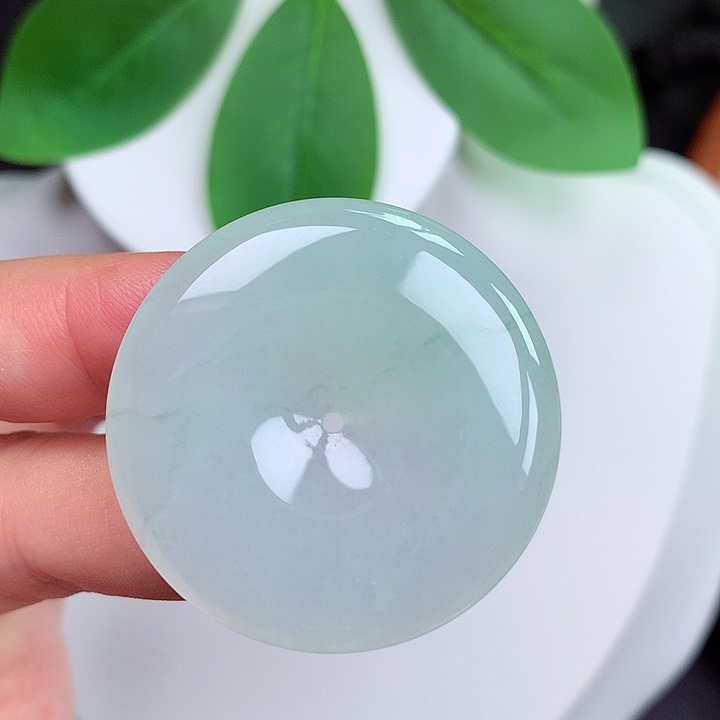 颈饰未镶嵌翡翠平安扣 35.7x5.8mm