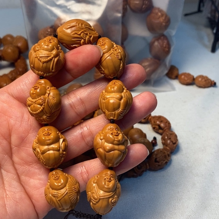 橄榄核手串/手链皓*光背弥勒