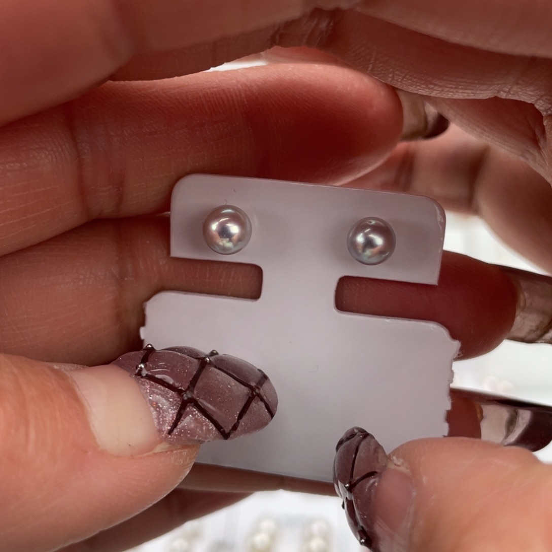 海水珍珠耳饰18K金镶嵌