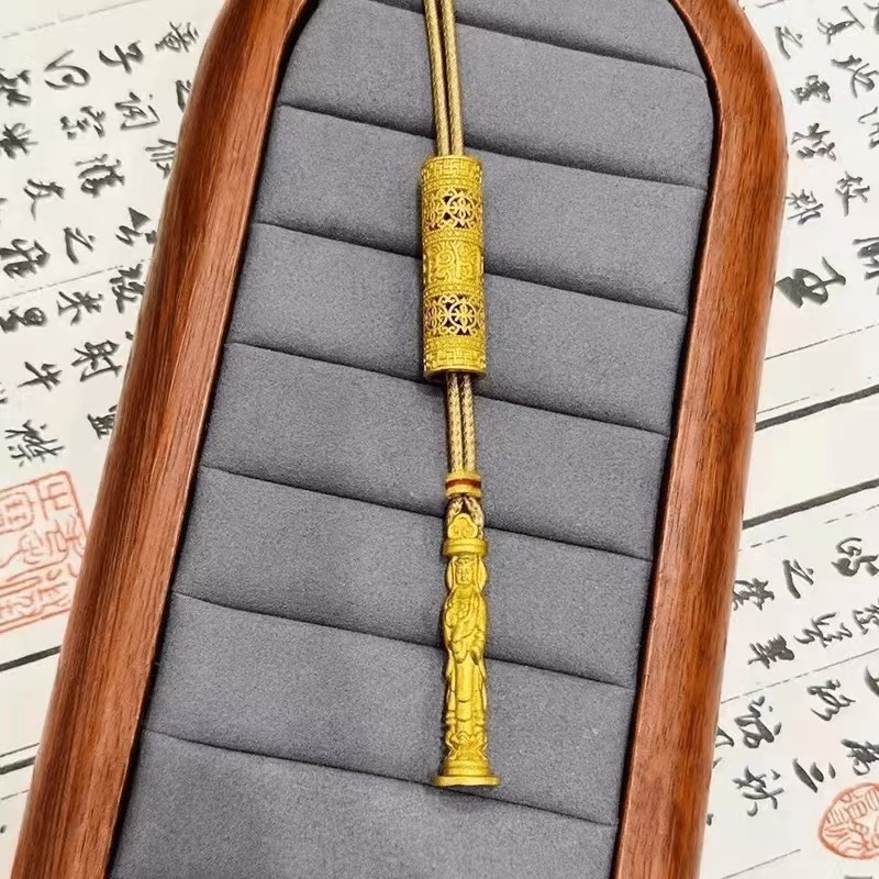 合金吊坠 六字箴言随身佛吊坠时尚精美潮流气质百搭编织情侣