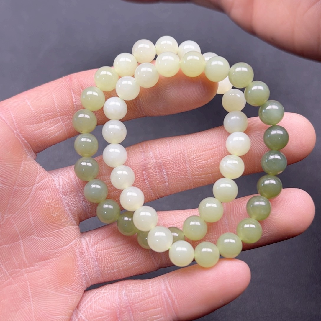 和田玉手串未镶嵌多样性拍一发一