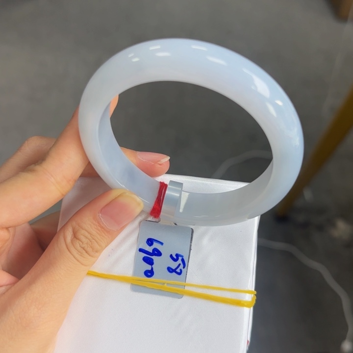 未镶嵌手镯翡翠白月光-58圈