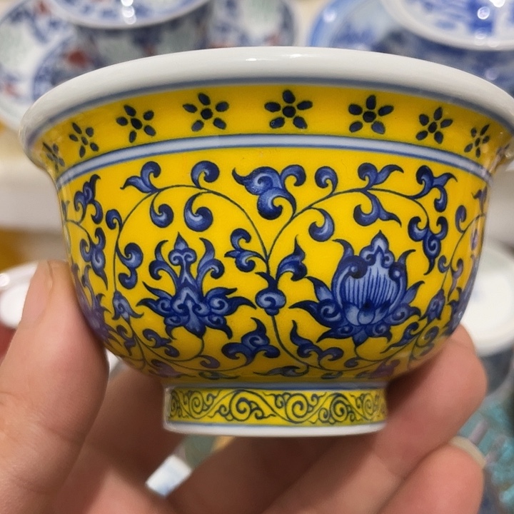 摆件陶景德镇陶瓷主人杯123