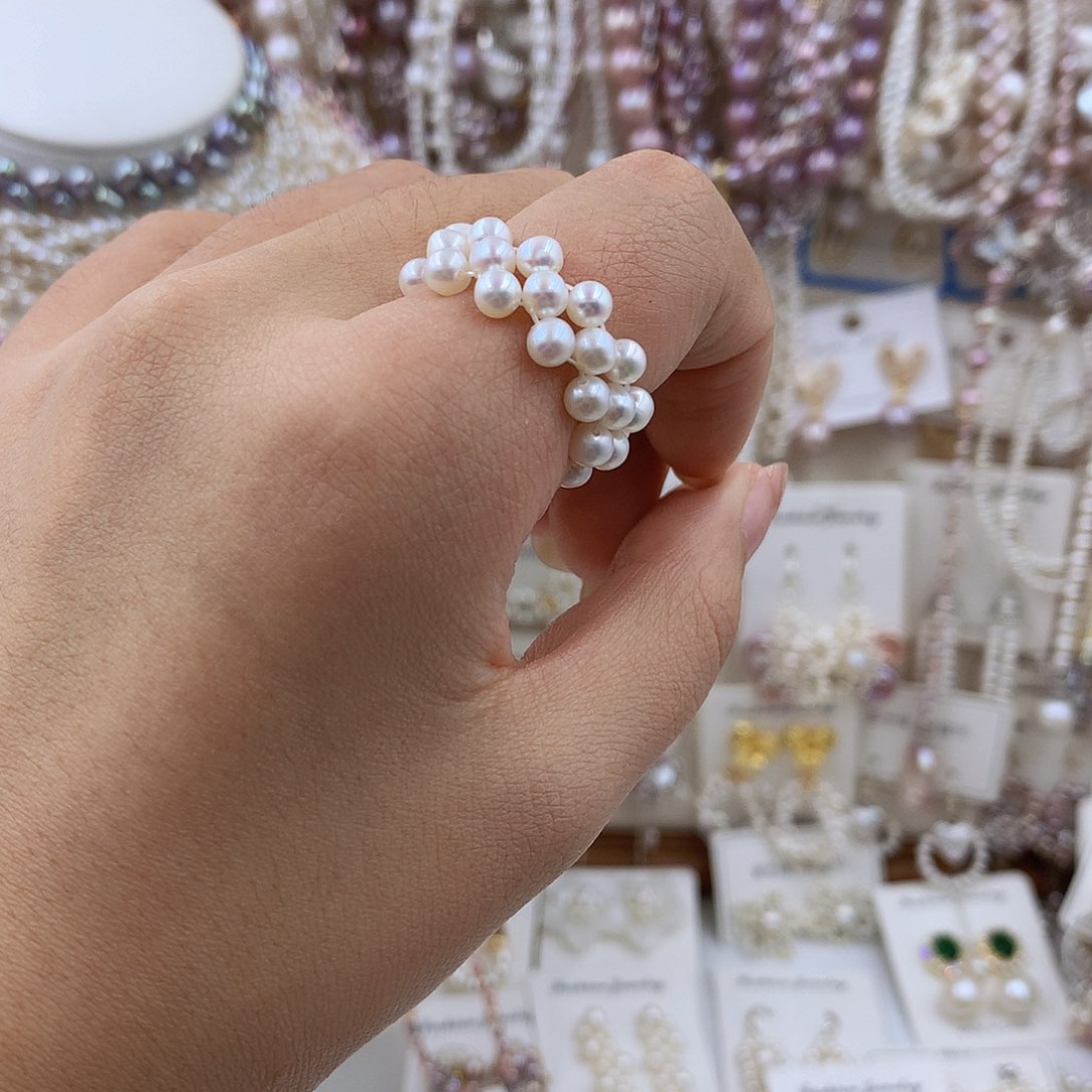 项链银S925镶嵌淡水珍珠