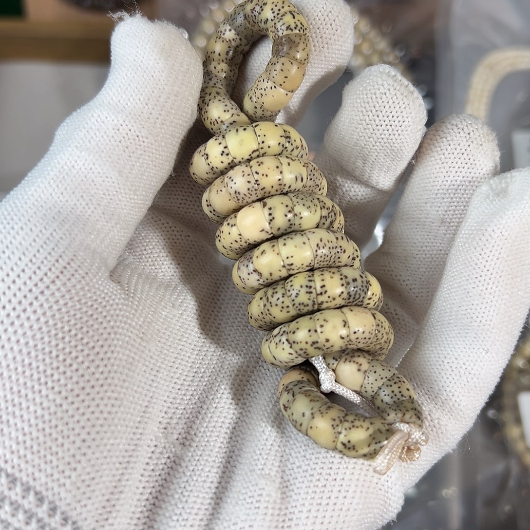 星月菩提吊坠8河豚大肠长串微氧化有点色差，171