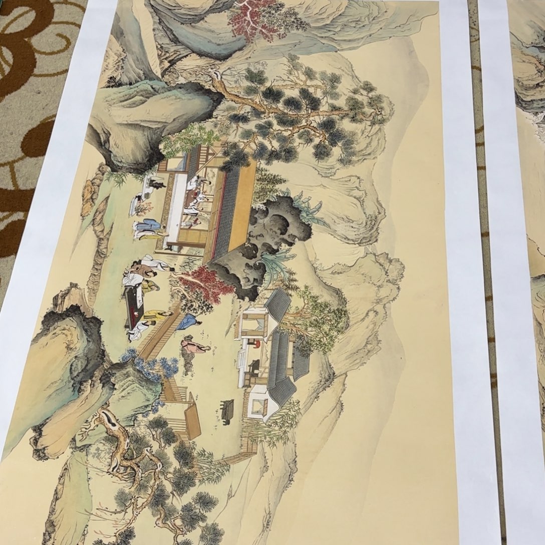 泉***夫国画张艳玲六尺艺