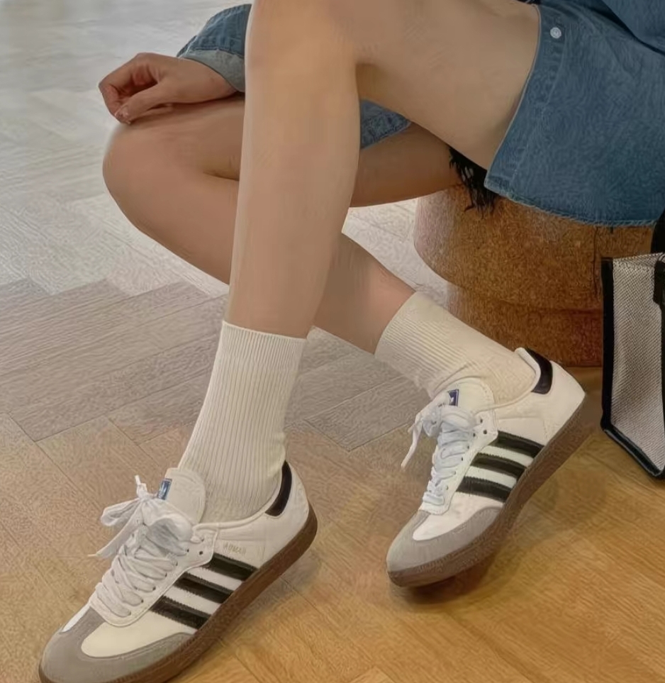 热的风新款高帮耐磨通用板鞋百搭女鞋厚底德训