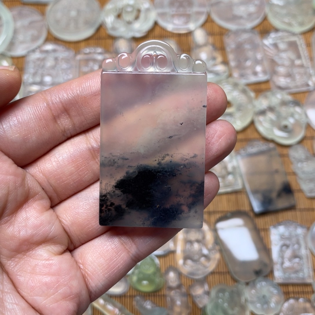 未镶嵌蛇纹石玉颈饰c**L