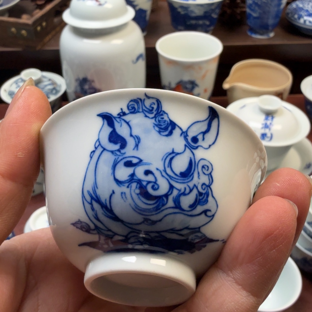 现代景德镇全手工全手绘茶器02