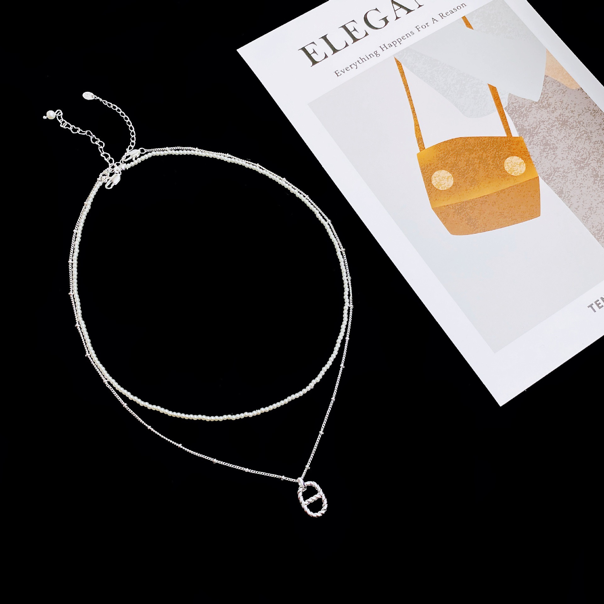 钛钢项链 Sunshine【猪鼻子套链】925韩系百搭小众甜美百搭项链