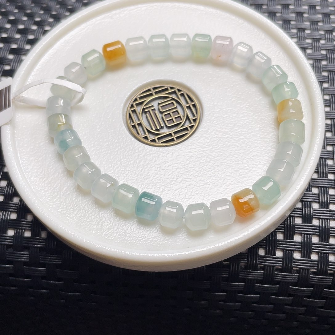 翡翠手链未镶嵌卡5.9