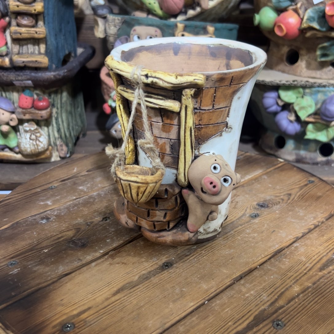 红陶嘻哈多肉花盆