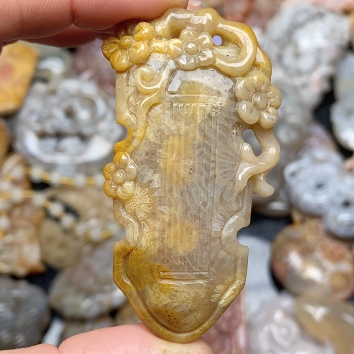 硅化珊瑚（珊瑚玉）手镯未镶嵌