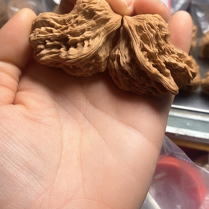 桃核把件麦穗小鸟