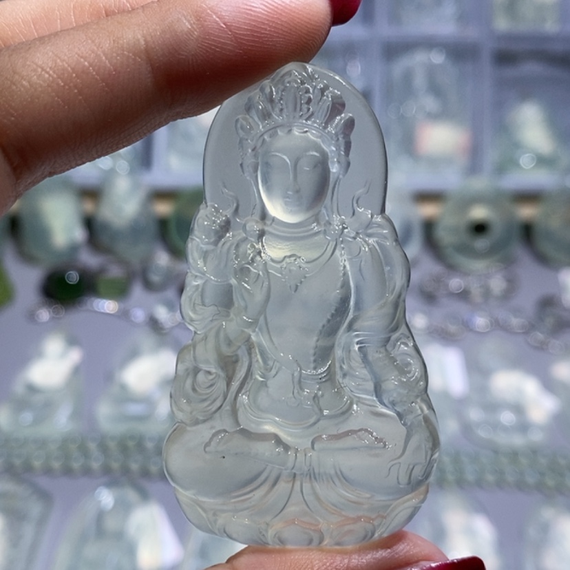 【闪购商品】岫玉颈饰未镶嵌度母观音