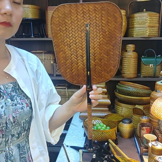 旅***侠富贵筇竹芭蕉扇手工编织轻奢